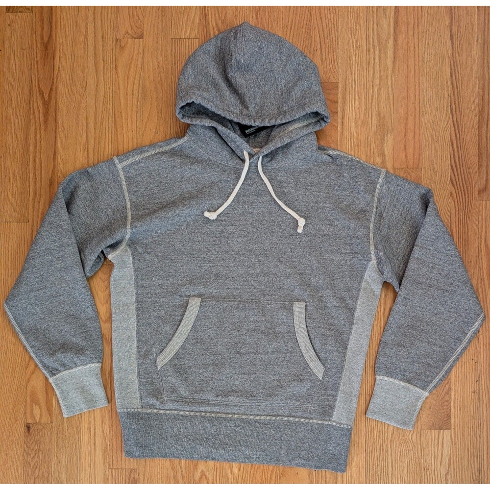 Buck Mason Two Tone Welterweight Hoodie Men’s   Medium Heather Grey NWT $158